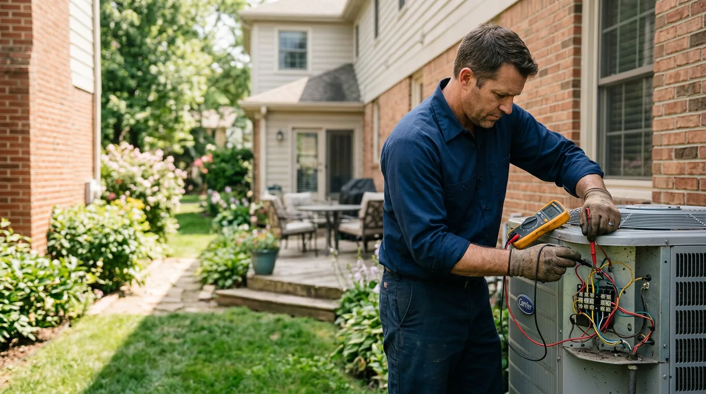 HVAC technician working near Raymond, CA